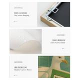 InSimSea Framed Canvas Wall Art Prints, Bathroom Wall Decor, Funny Reading Pigeon Toilet Paintings, Retro Trendy Relaxation Humor Aesthetic Restroom Small Shelf Decor, 12x16inch