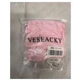 Veseacky Big Girls Summer Pajamas Set-100% Cotton Loungewear Cute Nighty Short Sleeve and Pant Sleepwear Light Pink 10-11 Years