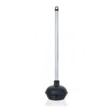 NEIKO 60166A Toilet Plunger with Patented All-Angle Design, Heavy-Duty Toilet Bowl Plunger with Aluminum Handle, Bathroom Necessity , Black, 1-Pack