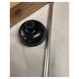 NEIKO 60166A Toilet Plunger with Patented All-Angle Design, Heavy-Duty Toilet Bowl Plunger with Aluminum Handle, Bathroom Necessity , Black, 1-Pack