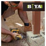 Lag Screws for Wood, #14 X 4 Inch Structural Wood Screws, 50pcs Heavy Duty Black Timber/Log/Landscaping Wood Screws, Exterior Coated Heavy Duty Screws Rust Resistant, Hex Socket Included