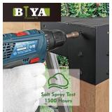 Lag Screws for Wood, #14 X 4 Inch Structural Wood Screws, 50pcs Heavy Duty Black Timber/Log/Landscaping Wood Screws, Exterior Coated Heavy Duty Screws Rust Resistant, Hex Socket Included