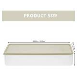 Luxshiny Pasta Storage Containers with Lid 3-Pack Airtight Noodle Storage Box for Pantry Kitchen Organization Spaghetti Holder Food Bins Green Pp