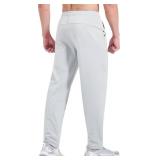 Men's Fleece Lined Sweatpants with Pockets 30'/32' Stretch Winter Warm Work Pants Athletic Sweat Pants Workout Gym Joggers, 30L Medium