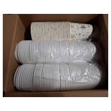 Snowflake Disposable Coffee Cups with Lids Hot Cold Beverage Coffee Cups for Winter Valentine's Day Christmas Party Tea Cafe Home Restaurant Picnic Drinking(240 Pcs,12 oz)