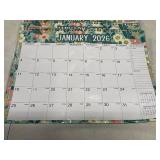 SET OF FIVE - 2026 Wall Calendar - 12 Months Wall Calendar 2026 from Feb. 2026 - Dec. 2026, 14.8' x 11.6', Twin-Wire Binding, Blank Block, Julian Dates, Hanging Loop, Holiday Reminder, Thick Paper