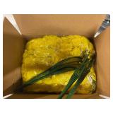 RECUTMS 4 Pack Artificial Hanging Plants Fake Eucalyptus Leaf Greenery Vine Plant UV Resistant Plastic Wall Decor for Ivy Patio Office Shelf Wedding (Pure Yellow)