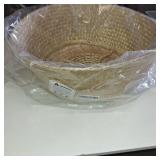 Seagrass Plant Basket, Wicker Woven Laundry Basket, Large Wicker Plant Baskets, Seagrass Baskets Planter for Plants Indoor(Unfolded Size 17.72' Diameter x 14.17' Height)