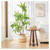 Seagrass Plant Basket, Wicker Woven Laundry Basket, Large Wicker Plant Baskets, Seagrass Baskets Planter for Plants Indoor(Unfolded Size 17.72' Diameter x 14.17' Height)