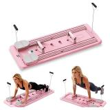 Pilates Board, 5 in1 Pilates Sliding Board Pilates Reformer Set, Multi-Purpose Foldable Pilates Reformer Board for Home , Pilates Equipment