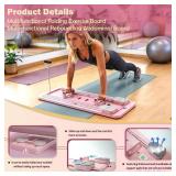 Pilates Board, 5 in1 Pilates Sliding Board Pilates Reformer Set, Multi-Purpose Foldable Pilates Reformer Board for Home , Pilates Equipment