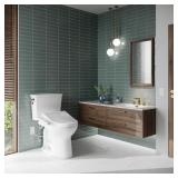 TOTO  WASHLET  KC2 Electronic Bidet Toilet Seat with Heated Seat and SoftClose Lid, Round, Cotton White - SW3023#01