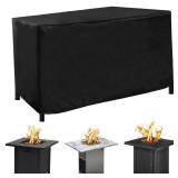 Fire Pit Table Cover ,42\' L x 24\' W x 24\' H Waterproof Patio Outdoor Table Cover,600D Heavy Duty Fabric with PVC Coating,Weather Resistant,Fit for Table Propane Gas Firepit Table Cover Fire Pit Table Cover ,42\' L x 24\' W x 24\' H Waterproof Patio Outdoor Table Cover,600D Heavy Duty Fabric with PVC Coating,Weather Resistant,Fit for Table Propane Gas Firepit Table Cover