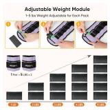APEXUP 10lbs/Pair Adjustable Ankle Weights for Women and Men, Modularized Leg Weight Straps for Yoga, Walking, Running, Aerobics, Gym, Physical Therapy (Pastel Purple) APEXUP 10lbs/Pair Adjustable Ankle Weights for Women and Men, Modularized Leg Weight Straps for Yoga, Walking, Running, Aerobics, Gym, Physical Therapy (Pastel Purple)