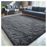 OLANLY 5x8 Machine Washable Large Area Rugs for Living Room, Bedroom, Soft Fluffy Shaggy Bedside Rug, Indoor Floor Carpet for Kids Girls and Boys, Dorms, Nursery, Home Decor Aesthetic, Grey OLANLY 5x8 Machine Washable Large Area Rugs for Living Room, Bedroom, Soft Fluffy Shaggy Bedside Rug, Indoor Floor Carpet for Kids Girls and Boys, Dorms, Nursery, Home Decor Aesthetic, Grey