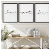 Heiple Set of 3 Framed Farmhouse Home Sweet Home Sign Above Bed Wall Decor for Bedroom Decor Wall Art Wood Signs Heiple Set of 3 Framed Farmhouse Home Sweet Home Sign Above Bed Wall Decor for Bedroom Decor Wall Art Wood Signs