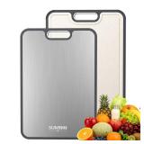 Titanium Cutting Board for Kitchen, Cutting Board Double Sided Food Grade, Pure Titanium/PP, Easy to Clean Large Size 16âÃ11â Titanium Cutting Board for Kitchen, Cutting Board Double Sided Food Grade, Pure Titanium/PP, Easy to Clean Large Size 16âÃ11â