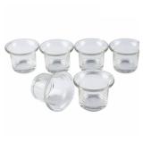 Clear Chunky Glass Lip Votive Candle Holders Tealight Votive Cups for Wedding Proposal, Spa, Aromatherapy, Meditation, 6 Counts by Shxstore Clear Chunky Glass Lip Votive Candle Holders Tealight Votive Cups for Wedding Proposal, Spa, Aromatherapy, Meditation, 6 Counts by Shxstore