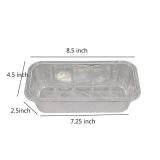 Waytiffer Loaf Pans [50 Pack] 2Lb Heavy Duty Disposable Aluminum Foil Premium Bread Tins Standard Size - 8.5\' X 4.5\' X 2.5\' Perfect for Homemade Cakes & Breads