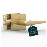 Mega Handles Schein Privacy Door Handle - 1 Pack Interior Reversible Gold Door Handle, Heavy Duty Bed & Bath Door Handles with Privacy Door Lock, Fits All Standard Doors - Satin Brass Mega Handles Schein Privacy Door Handle - 1 Pack Interior Reversible Gold Door Handle, Heavy Duty Bed & Bath Door Handles with Privacy Door Lock, Fits All Standard Doors - Satin Brass