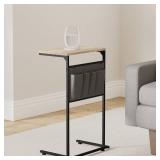 Vantic C Shaped End Table, Small Side Table for Couch and Recliner, Slide Under Sofa Tray Desk with Storage Bag for Living Room and Bedroom, Greige Vantic C Shaped End Table, Small Side Table for Couch and Recliner, Slide Under Sofa Tray Desk with Storage Bag for Living Room and Bedroom, Greige