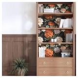 Floral Peel and Stick Wallpaper,Dark Vintage and Victorian 17.5\'x 393\'Contact Paper,Gothic and Boho Flower Wall Paper For Bathroom Bedroom Cabinet Countertop Waterproof Removable Dorm Renter Friendl Floral Peel and Stick Wallpaper,Dark Vintage and Victorian 17.5\'x 393\'Contact Paper,Gothic and Boho Flower Wall Paper For Bathroom Bedroom Cabinet Countertop Waterproof Removable Dorm Renter Friendl