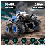 Remote Control Car, 20km/h All Terrain Monster Tuck Toys with Upright Driving and 360° Rotation, Remote Control Tuck with Auto Demo, 2.4Ghz Rc Car, Monster Trucks for Boys and Girls 3+ 4-7 8-12 Remote Control Car, 20km/h All Terrain Monster Tuck Toys with Upright Driving and 360° Rotation, Remote Control Tuck with Auto Demo, 2.4Ghz Rc Car, Monster Trucks for Boys and Girls 3+ 4-7 8-12