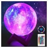 Poojaed Moon Light, 5.9 inch Galaxy Lamp 16 Colors LED 3D Moon Lamp, Remote & Touch Control, Bedroom Decorï¼Moon Light Gifts for Girls Boys Kids Women Birthday Poojaed Moon Light, 5.9 inch Galaxy Lamp 16 Colors LED 3D Moon Lamp, Remote & Touch Control, Bedroom Decorï¼Moon Light Gifts for Girls Boys Kids Women Birthday