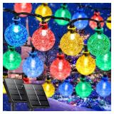 LORRYTE Multicolor Solar String Lights Outdoor, 2-Pack 100 LED 64FT Crystal Globe Solar Lights Outdoor Waterproof with 8 Lighting Modes, Easter Decorations for Xmas Tree Wedding Porch Party Patio LORRYTE Multicolor Solar String Lights Outdoor, 2-Pack 100 LED 64FT Crystal Globe Solar Lights Outdoor Waterproof with 8 Lighting Modes, Easter Decorations for Xmas Tree Wedding Porch Party Patio