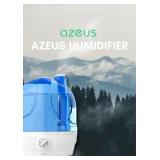 AZEUS 2.8L Large Capacity Ultrasonic Cool Mist Humidifier - Powerful Moisture Control for Comfortable Spaces, Lasts up to 30 Hours, Auto Shut-Off (BPA-Free) AZEUS 2.8L Large Capacity Ultrasonic Cool Mist Humidifier - Powerful Moisture Control for Comfortable Spaces, Lasts up to 30 Hours, Auto Shut-Off (BPA-Free)