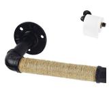 Nautical Toilet Paper Holder, Industrial Rope Tissue Holder Rustic Towel Rack for Bathroom Decor Nautical Toilet Paper Holder, Industrial Rope Tissue Holder Rustic Towel Rack for Bathroom Decor