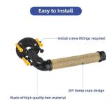 Nautical Toilet Paper Holder, Industrial Rope Tissue Holder Rustic Towel Rack for Bathroom Decor Nautical Toilet Paper Holder, Industrial Rope Tissue Holder Rustic Towel Rack for Bathroom Decor