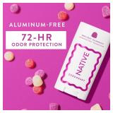 Native Deodorant, Holiday Edition, Holiday Gumdrop Scent, Contains Naturally Derived Ingredients, 72 Hour Odor Control | Deodorant for Women and Men, Aluminum Free with Baking Soda Native Deodorant, Holiday Edition, Holiday Gumdrop Scent, Contains Naturally Derived Ingredients, 72 Hour Odor Control | Deodorant for Women and Men, Aluminum Free with Baking Soda
