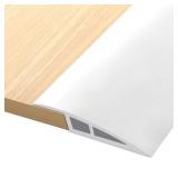Vinyl Door Threshold Flooring Transition Strip Self Adhesive Carpet Edging Strip for Laminate Doorway Edge Threshold from 1/5\' to 2/5\' (White, 3.3 Ft) Vinyl Door Threshold Flooring Transition Strip Self Adhesive Carpet Edging Strip for Laminate Doorway Edge Threshold from 1/5\' to 2/5\' (White, 3.3 Ft)