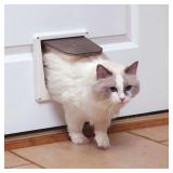 Pet Safe P1-4W-11 5-1/2 x 6-1/8 Gray Cat Door with 4-Way Lock Pet Safe P1-4W-11 5-1/2 x 6-1/8 Gray Cat Door with 4-Way Lock