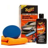 Meguiar s Quik Scratch Eraser Kit Car Care Kit with ScratchX Drill-Mounted Pad and Microfiber Towel Multi-color Meguiar s Quik Scratch Eraser Kit Car Care Kit with ScratchX Drill-Mounted Pad and Microfiber Towel Multi-color
