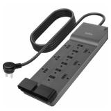 12 Outlet Belkin 12-Outlet Surge Protector Power Strip w/ 12 AC Outlets & 8ft Flat Plug UL-listed Heavy-Duty Extension Cord for Home Office Computer Laptop Charger - 3 940 Joules 8ft Cord 12 Outlet Belkin 12-Outlet Surge Protector Power Strip w/ 12 AC Outlets & 8ft Flat Plug UL-listed Heavy-Duty Extension Cord for Home Office Computer Laptop Charger - 3 940 Joules 8ft Cord