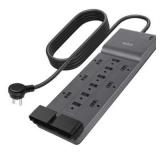 12 Outlet Belkin 12-Outlet Surge Protector Power Strip w/ 12 AC Outlets & 8ft Flat Plug UL-listed Heavy-Duty Extension Cord for Home Office Computer Laptop Charger - 3 940 Joules 8ft Cord 12 Outlet Belkin 12-Outlet Surge Protector Power Strip w/ 12 AC Outlets & 8ft Flat Plug UL-listed Heavy-Duty Extension Cord for Home Office Computer Laptop Charger - 3 940 Joules 8ft Cord