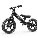 SEREED Toddler Balance Bike 2 Year Old, No Pedal Kids Toy Bike for 2-5 Years Old, Tool-Free Adjustment, Gift for 2-3 Girls, Customize Plate with 3pcs Stickers (Black) SEREED Toddler Balance Bike 2 Year Old, No Pedal Kids Toy Bike for 2-5 Years Old, Tool-Free Adjustment, Gift for 2-3 Girls, Customize Plate with 3pcs Stickers (Black)