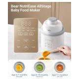 Bear NutriEase AllStage Stainless Steel Baby Food Maker Steamer and Blender, Truly OneStep Baby Food Processor Puree Maker Grinder Mills, Auto Cooking&Grinding for Healthy Homemade Baby Food, BPA-Free Bear NutriEase AllStage Stainless Steel Baby Food Maker Steamer and Blender, Truly OneStep Baby Food Processor Puree Maker Grinder Mills, Auto Cooking&Grinding for Healthy Homemade Baby Food, BPA-Free