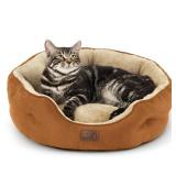 Bedsure Dog Beds for Small Dogs - Round Cat Beds for Indoor Cats, Washable Pet Bed for Puppy and Kitten with Slip-Resistant Bottom, 20 Inches, Terracotta Bedsure Dog Beds for Small Dogs - Round Cat Beds for Indoor Cats, Washable Pet Bed for Puppy and Kitten with Slip-Resistant Bottom, 20 Inches, Terracotta