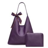 Montana West Slouchy Hobo Bag for Women Designer Shoulder Purses and Handbags with Scarf Christmas Gift Purple MWC2-573PP Montana West Slouchy Hobo Bag for Women Designer Shoulder Purses and Handbags with Scarf Christmas Gift Purple MWC2-573PP