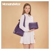 Montana West Slouchy Hobo Bag for Women Designer Shoulder Purses and Handbags with Scarf Christmas Gift Purple MWC2-573PP Montana West Slouchy Hobo Bag for Women Designer Shoulder Purses and Handbags with Scarf Christmas Gift Purple MWC2-573PP