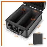 Old Canal Graded Card Storage Box, PSA Slab Case Holder for Graded Cards, Top Loaders Trading Card Storage Hard Case for Sports Card, Top Loaders, One Touch, Game Cards (2 Row) (dented) Old Canal Graded Card Storage Box, PSA Slab Case Holder for Graded Cards, Top Loaders Trading Card Storage Hard Case for Sports Card, Top Loaders, One Touch, Game Cards (2 Row) (dented)