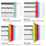 Rolling Pin and Pastry Baking Mat Set, Rolling Pins with Adjustable Thickness Rings, Stainless Steel Dough Roller for Baking Fondant, Pizza, Pie, Pastry, Pasta, Cookies (Red Mat) Rolling Pin and Pastry Baking Mat Set, Rolling Pins with Adjustable Thickness Rings, Stainless Steel Dough Roller for Baking Fondant, Pizza, Pie, Pastry, Pasta, Cookies (Red Mat)