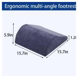 Opuvidity Foot Rest for Under Desk at Work, Ergonomic Under Desk Footrest with Washable Cover for Office, Home & Gaming Leg Elevation Pillow Blue Opuvidity Foot Rest for Under Desk at Work, Ergonomic Under Desk Footrest with Washable Cover for Office, Home & Gaming Leg Elevation Pillow Blue