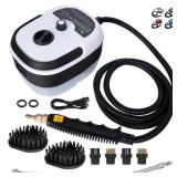 HCCTWOOW 2500W Handheld Steam Cleaner,High Temperature Pressurized Steamer for Cleaning,1000ml Portable Steam Cleaning for Home Use,Steam Cleaning Machine Portable Car Steamer W/Brush Heads,White (inc HCCTWOOW 2500W Handheld Steam Cleaner,High Temperature Pressurized Steamer for Cleaning,1000ml Portable Steam Cleaning for Home Use,Steam Cleaning Machine Portable Car Steamer W/Brush Heads,White (inc