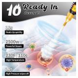 HCCTWOOW 2500W Handheld Steam Cleaner,High Temperature Pressurized Steamer for Cleaning,1000ml Portable Steam Cleaning for Home Use,Steam Cleaning Machine Portable Car Steamer W/Brush Heads,White (inc HCCTWOOW 2500W Handheld Steam Cleaner,High Temperature Pressurized Steamer for Cleaning,1000ml Portable Steam Cleaning for Home Use,Steam Cleaning Machine Portable Car Steamer W/Brush Heads,White (inc