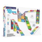 Magna-Tiles Rail Racers Deluxe 90-Piece Magnetic Construction Set, The Original Magnetic Building Brand Magna-Tiles Rail Racers Deluxe 90-Piece Magnetic Construction Set, The Original Magnetic Building Brand