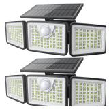 daphino 2500LM Solar Lights Outdoor with Motion Sensor,3 Head 270° Wide Angle Street Area Lights, IP65 Waterproof Security Lighting with 3 Modes(Non-Remote,2 Pcs) daphino 2500LM Solar Lights Outdoor with Motion Sensor,3 Head 270° Wide Angle Street Area Lights, IP65 Waterproof Security Lighting with 3 Modes(Non-Remote,2 Pcs)